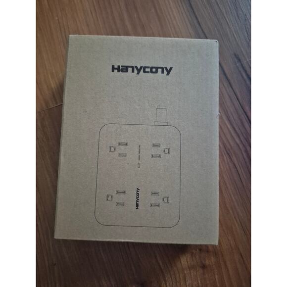 Surge Protector Extension Cord 5 Ft Ultra Thin Flat Plug 8 Outlet 4 USB Ports S1 - Picture 8 of 8